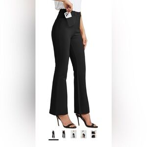 Willit Women's Black Bootcut Pants
